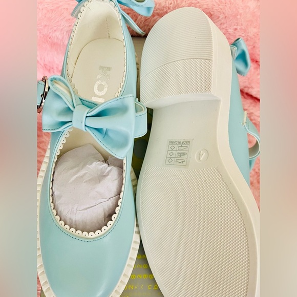 NIB Size 6 Dolls Kill KOI Footwear Just A Baby Mary Janes in Blue - Picture 6 of 9
